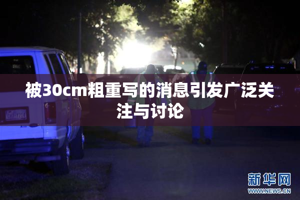 被30cm粗重写的消息引发广泛关注与讨论