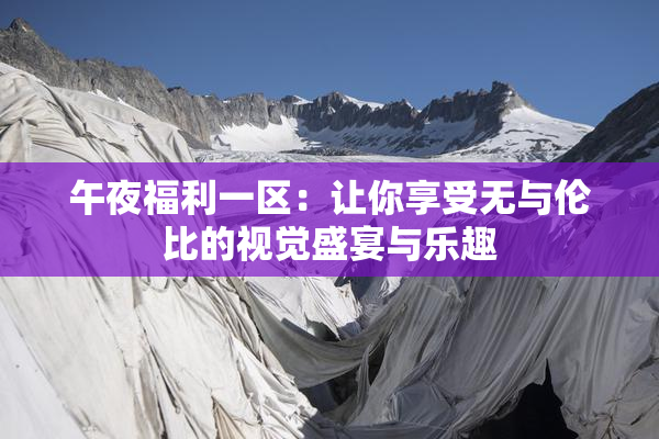 午夜福利一区：让你享受无与伦比的视觉盛宴与乐趣