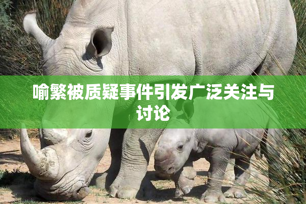 喻繁被质疑事件引发广泛关注与讨论