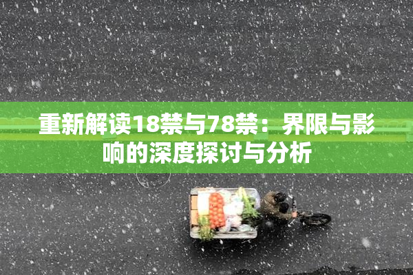 重新解读18禁与78禁：界限与影响的深度探讨与分析