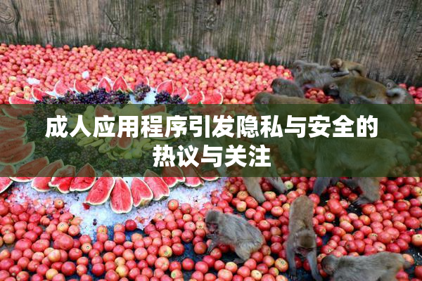 成人应用程序引发隐私与安全的热议与关注