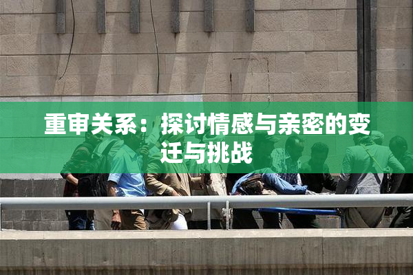 重审关系：探讨情感与亲密的变迁与挑战