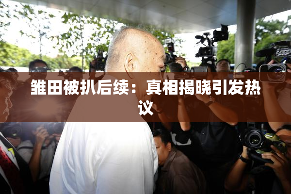雏田被扒后续：真相揭晓引发热议