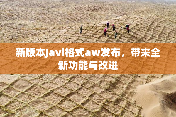 新版本Javi格式aw发布，带来全新功能与改进