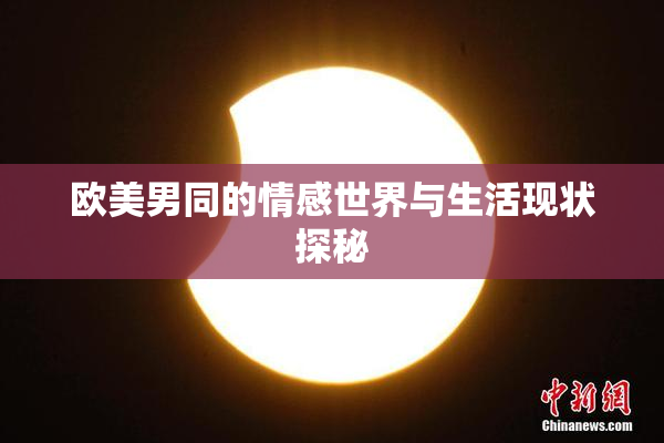 欧美男同的情感世界与生活现状探秘