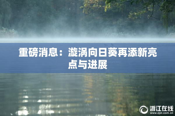 重磅消息：漩涡向日葵再添新亮点与进展