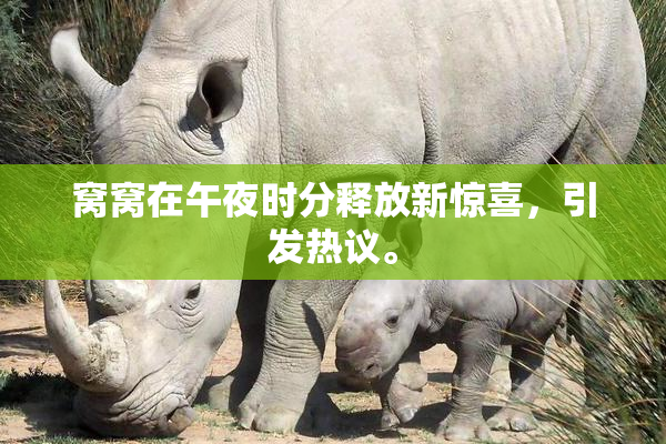 窝窝在午夜时分释放新惊喜，引发热议。