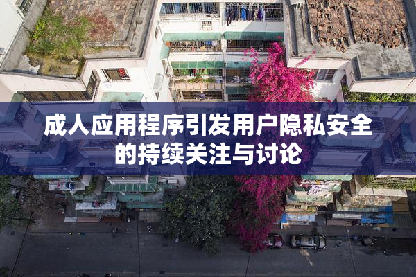 成人应用程序引发用户隐私安全的持续关注与讨论