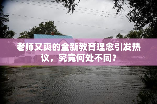老师又爽的全新教育理念引发热议，究竟何处不同？